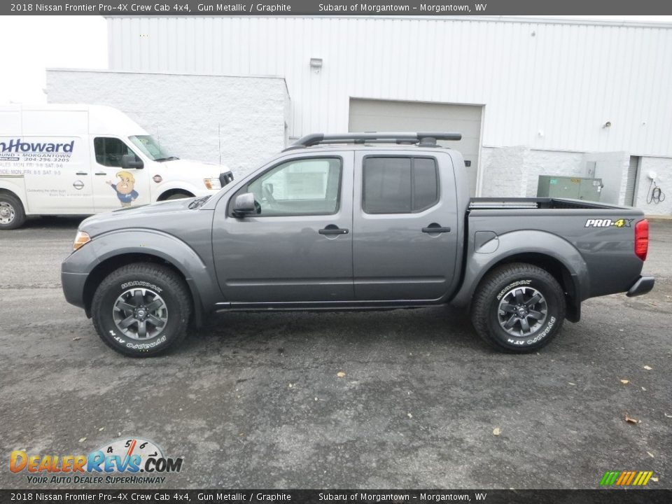 2018 Nissan Frontier Pro-4X Crew Cab 4x4 Gun Metallic / Graphite Photo #7
