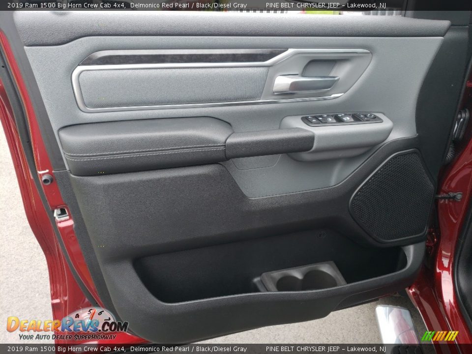 2019 Ram 1500 Big Horn Crew Cab 4x4 Delmonico Red Pearl / Black/Diesel Gray Photo #6