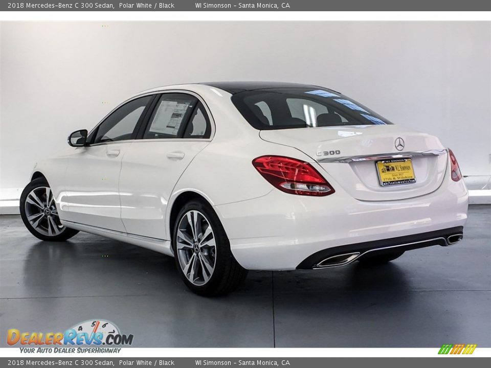 2018 Mercedes-Benz C 300 Sedan Polar White / Black Photo #2