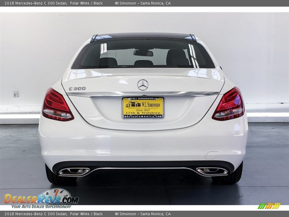 2018 Mercedes-Benz C 300 Sedan Polar White / Black Photo #3