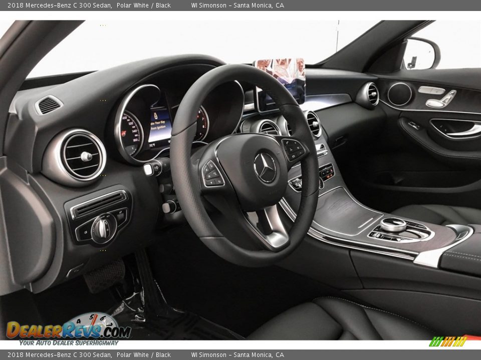 2018 Mercedes-Benz C 300 Sedan Polar White / Black Photo #4