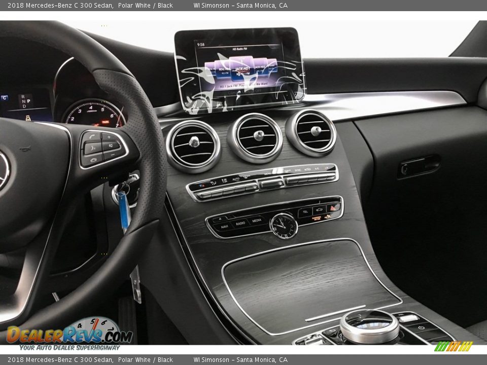2018 Mercedes-Benz C 300 Sedan Polar White / Black Photo #6
