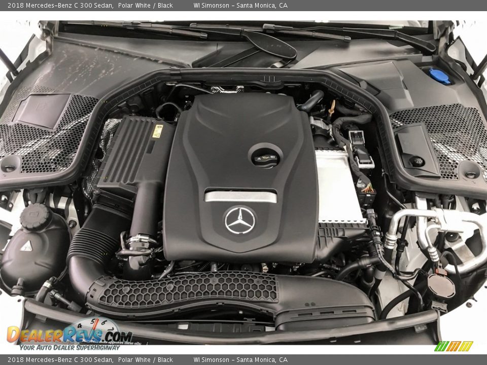 2018 Mercedes-Benz C 300 Sedan Polar White / Black Photo #8