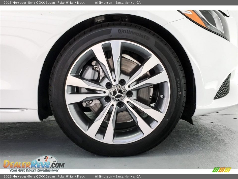 2018 Mercedes-Benz C 300 Sedan Polar White / Black Photo #9