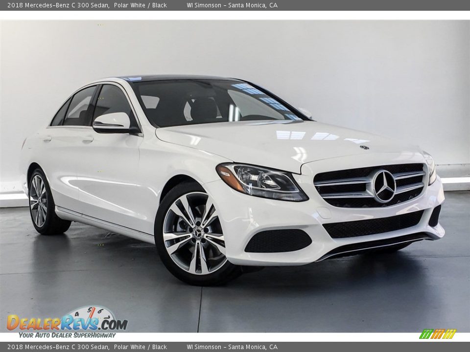 2018 Mercedes-Benz C 300 Sedan Polar White / Black Photo #12