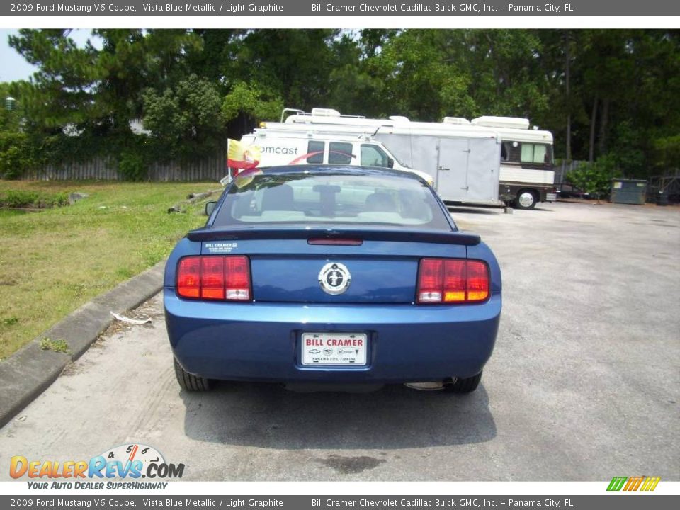 2009 Ford Mustang V6 Coupe Vista Blue Metallic / Light Graphite Photo #3