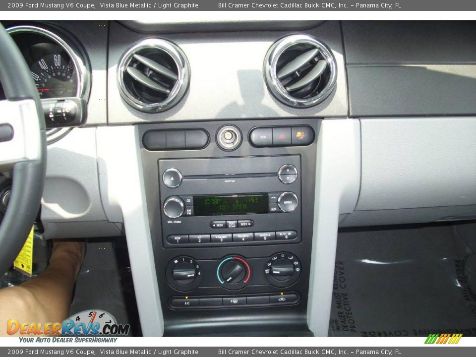 2009 Ford Mustang V6 Coupe Vista Blue Metallic / Light Graphite Photo #5