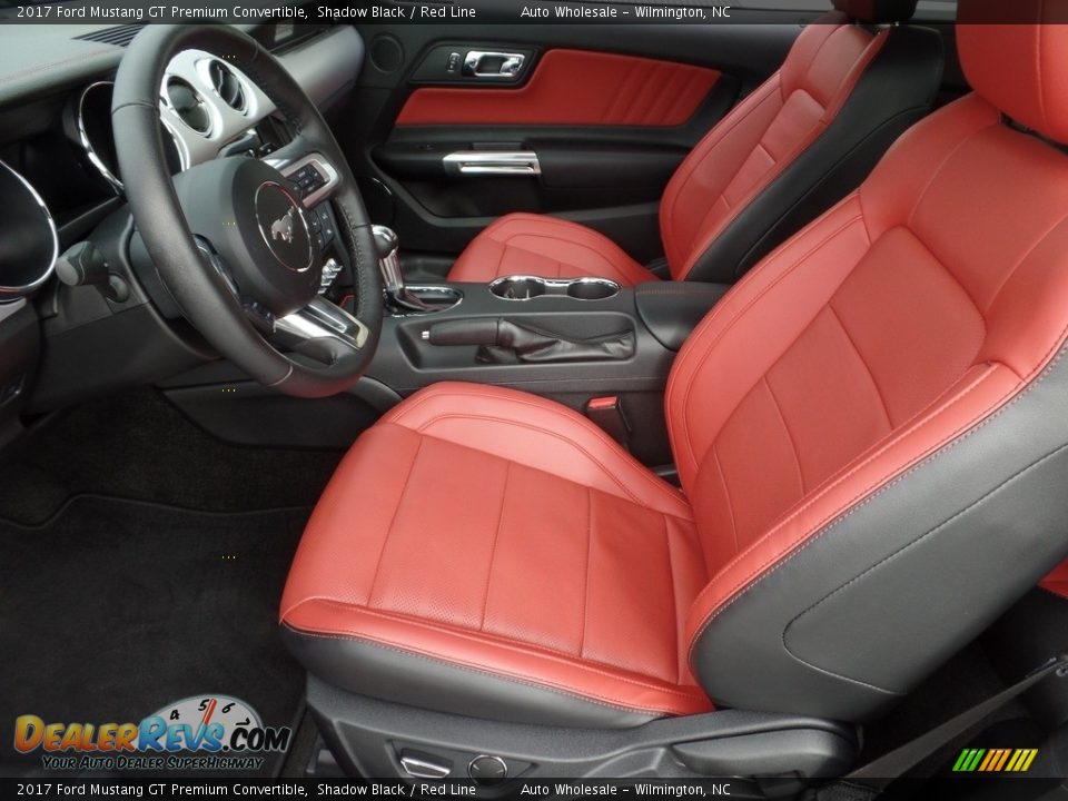 Red Line Interior - 2017 Ford Mustang GT Premium Convertible Photo #11
