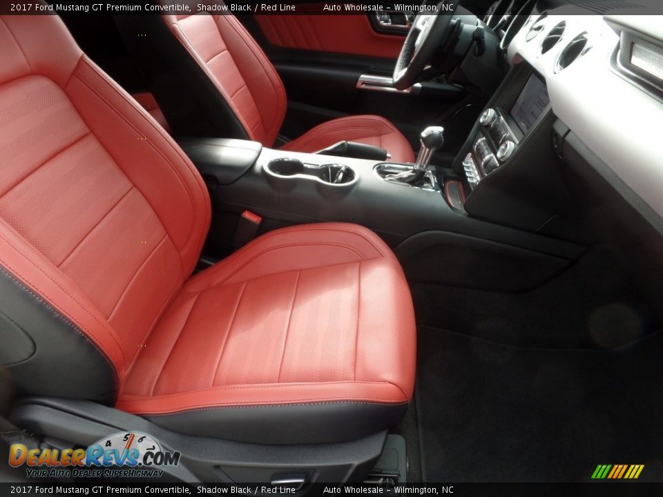 Front Seat of 2017 Ford Mustang GT Premium Convertible Photo #13