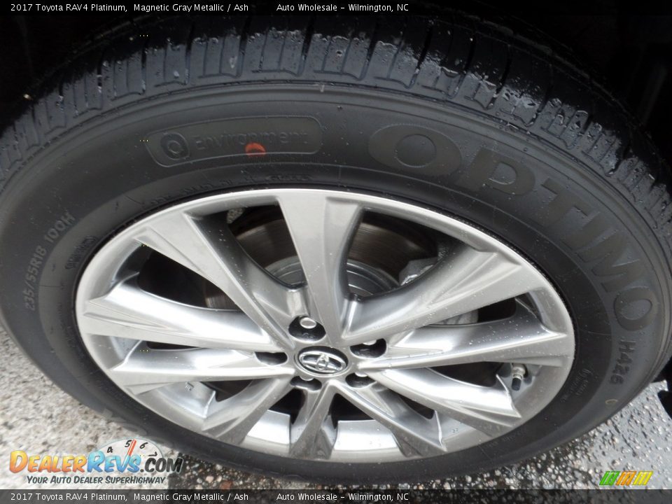 2017 Toyota RAV4 Platinum Magnetic Gray Metallic / Ash Photo #7