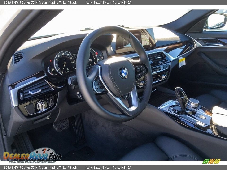 2019 BMW 5 Series 530i Sedan Alpine White / Black Photo #4