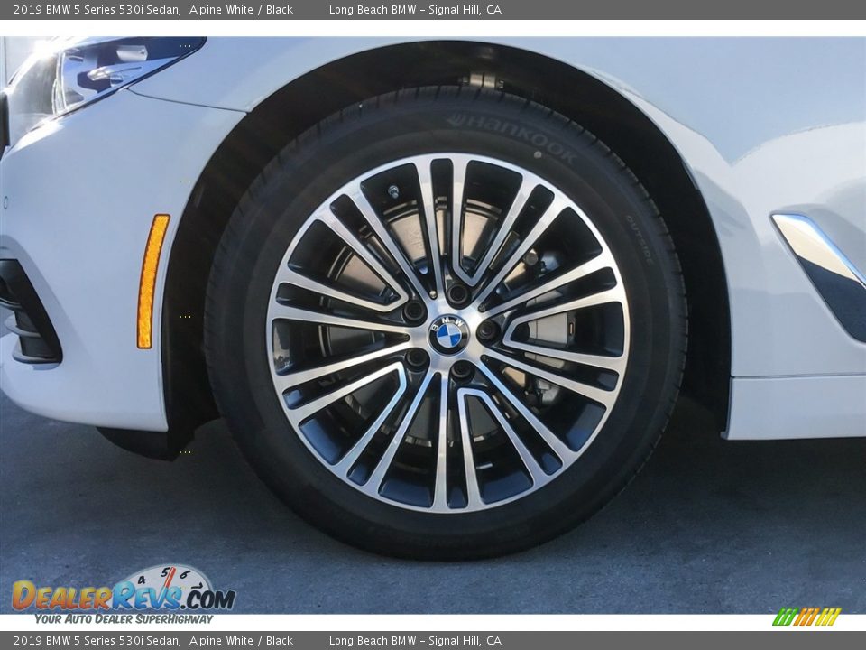2019 BMW 5 Series 530i Sedan Alpine White / Black Photo #9
