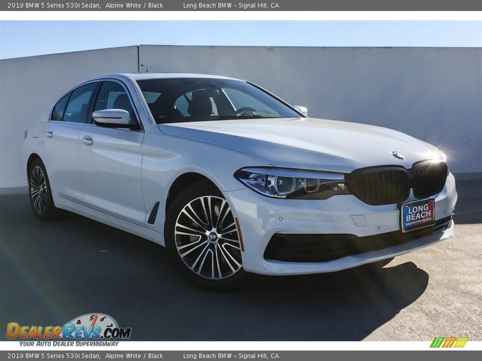 2019 BMW 5 Series 530i Sedan Alpine White / Black Photo #12