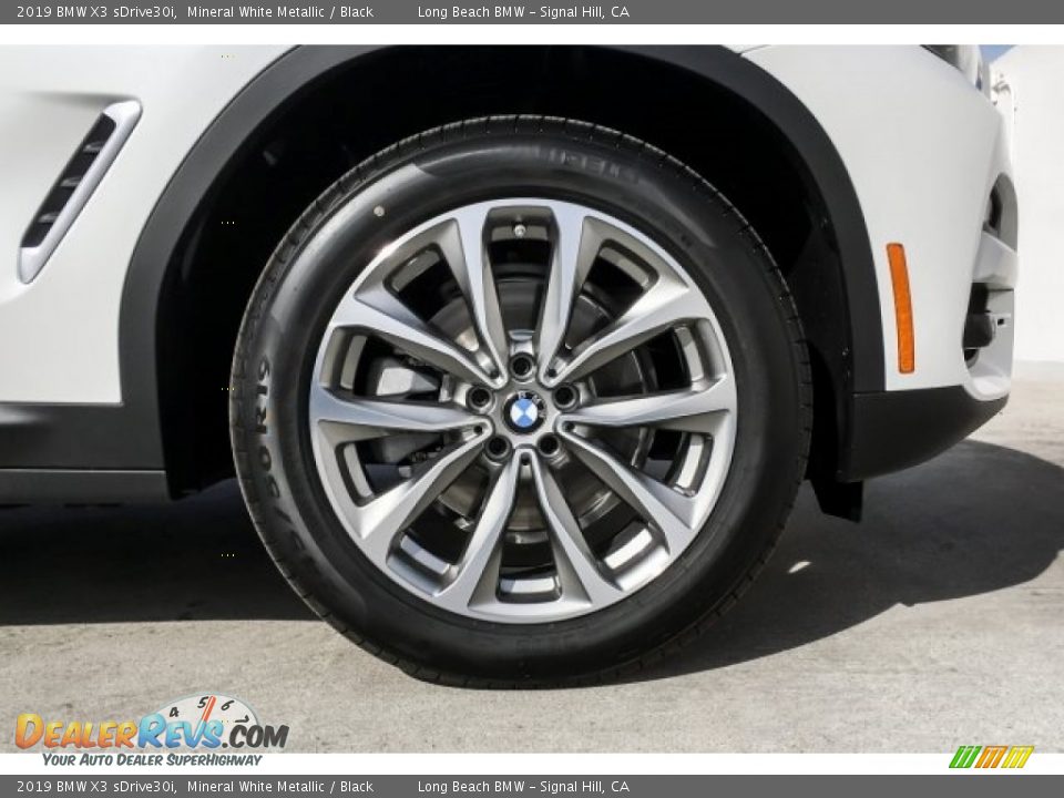 2019 BMW X3 sDrive30i Mineral White Metallic / Black Photo #9