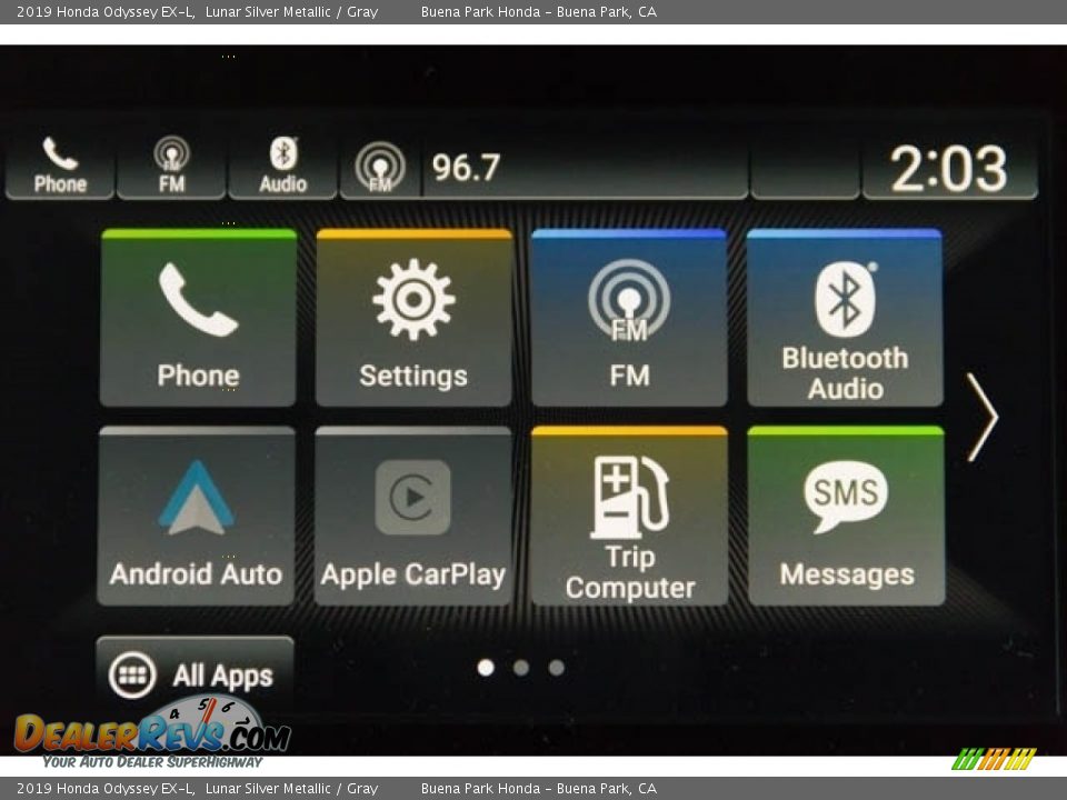 2019 Honda Odyssey EX-L Lunar Silver Metallic / Gray Photo #26
