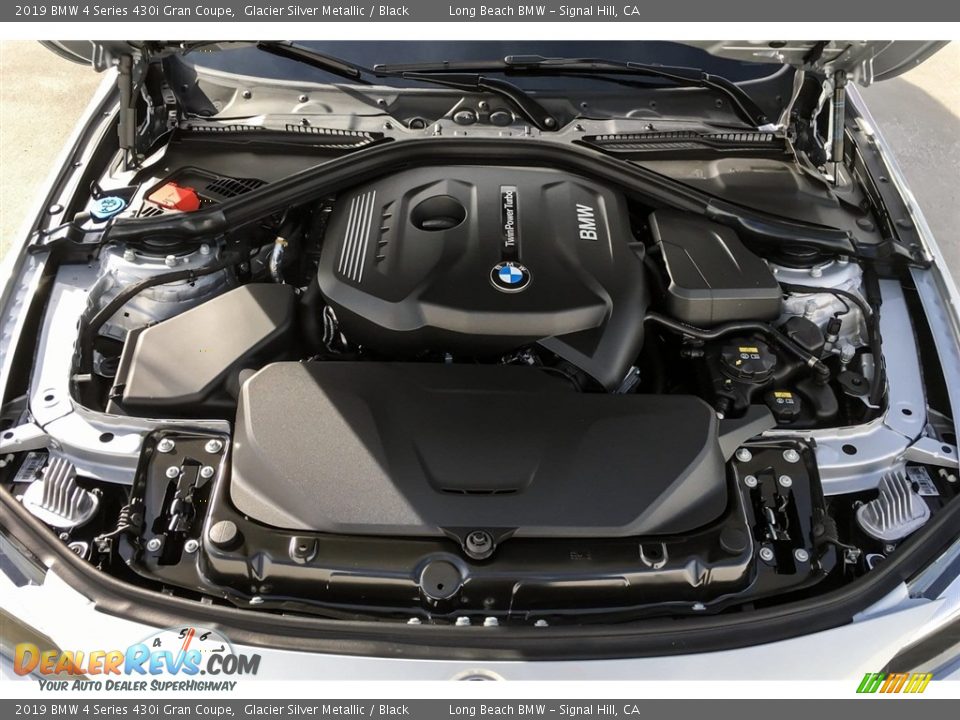 2019 BMW 4 Series 430i Gran Coupe Glacier Silver Metallic / Black Photo #8