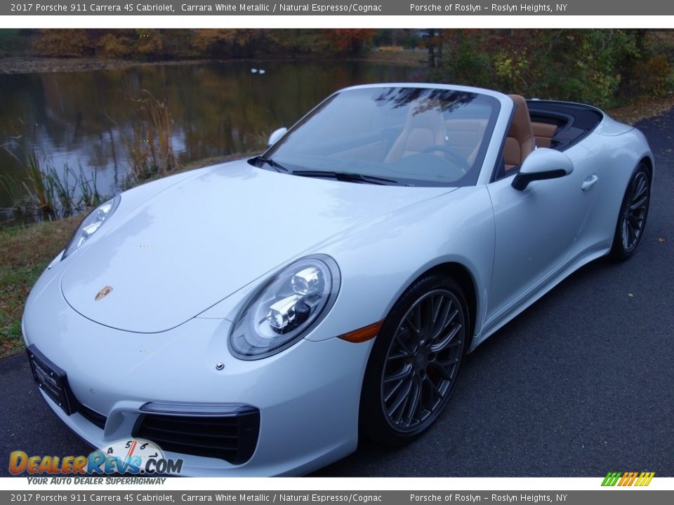 2017 Porsche 911 Carrera 4S Cabriolet Carrara White Metallic / Natural Espresso/Cognac Photo #1