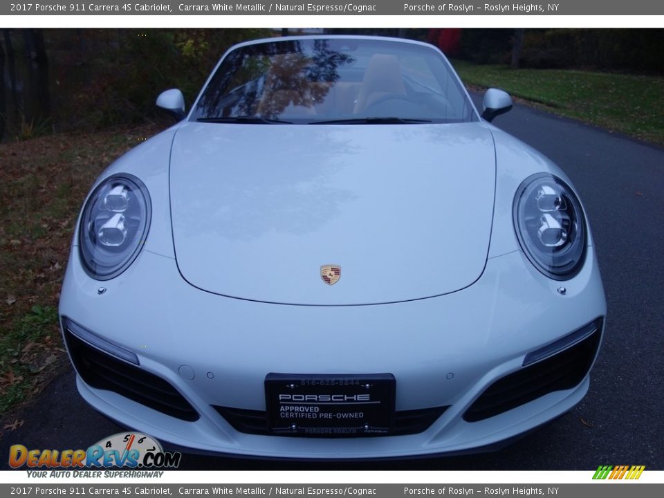 2017 Porsche 911 Carrera 4S Cabriolet Carrara White Metallic / Natural Espresso/Cognac Photo #2