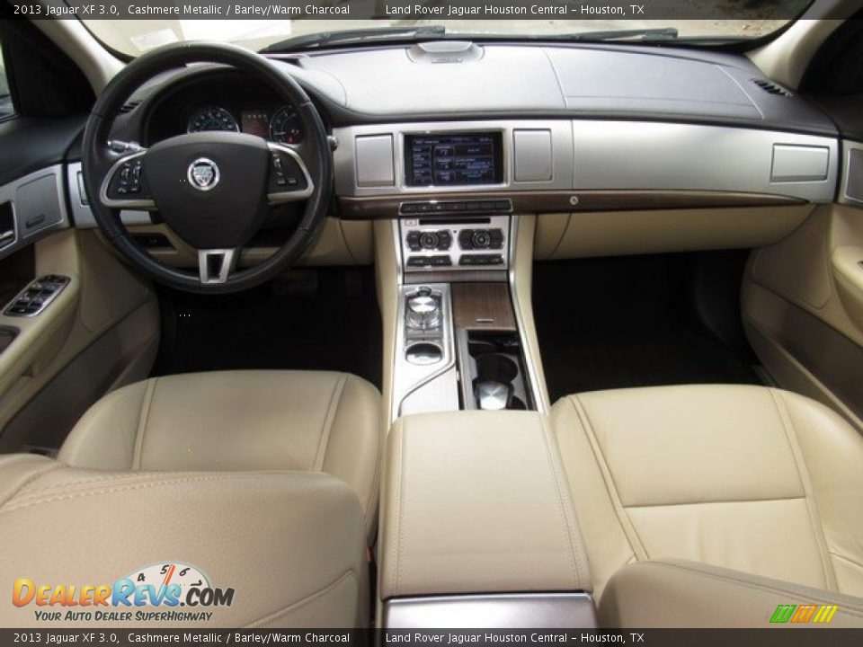 2013 Jaguar XF 3.0 Cashmere Metallic / Barley/Warm Charcoal Photo #4