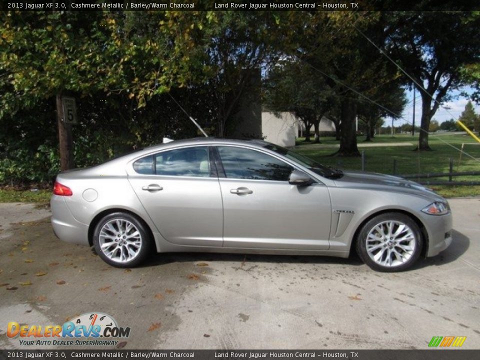 2013 Jaguar XF 3.0 Cashmere Metallic / Barley/Warm Charcoal Photo #6