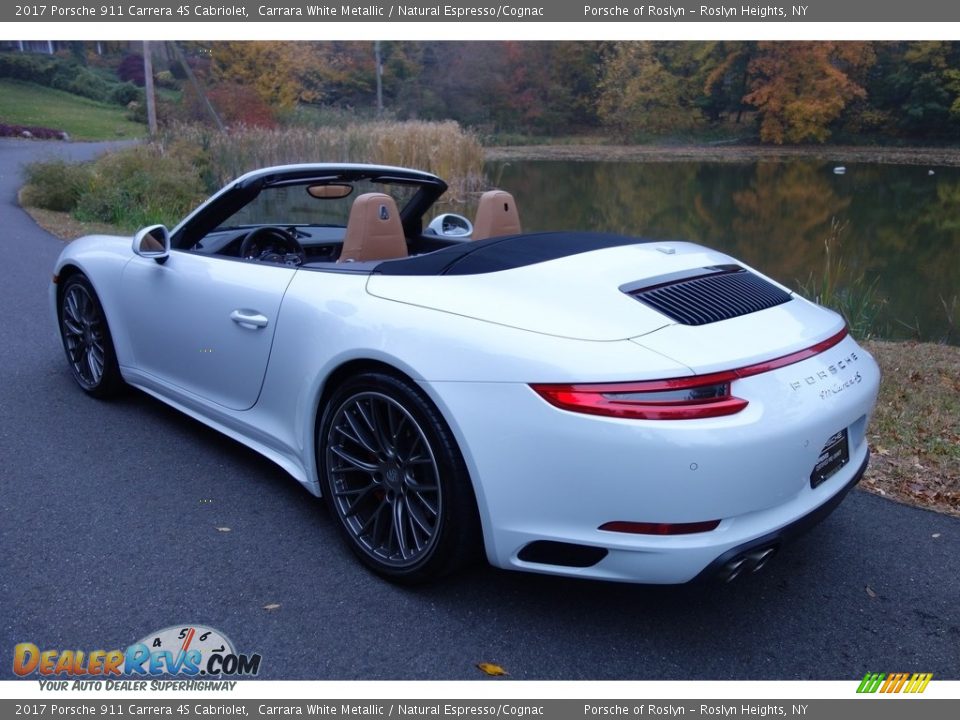 2017 Porsche 911 Carrera 4S Cabriolet Carrara White Metallic / Natural Espresso/Cognac Photo #4