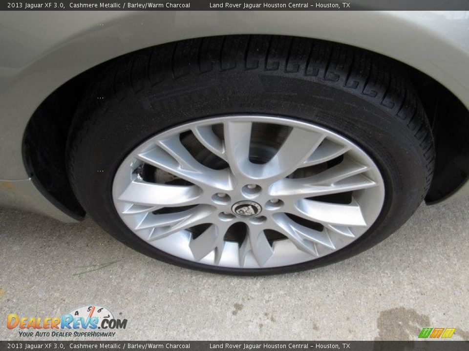2013 Jaguar XF 3.0 Cashmere Metallic / Barley/Warm Charcoal Photo #9