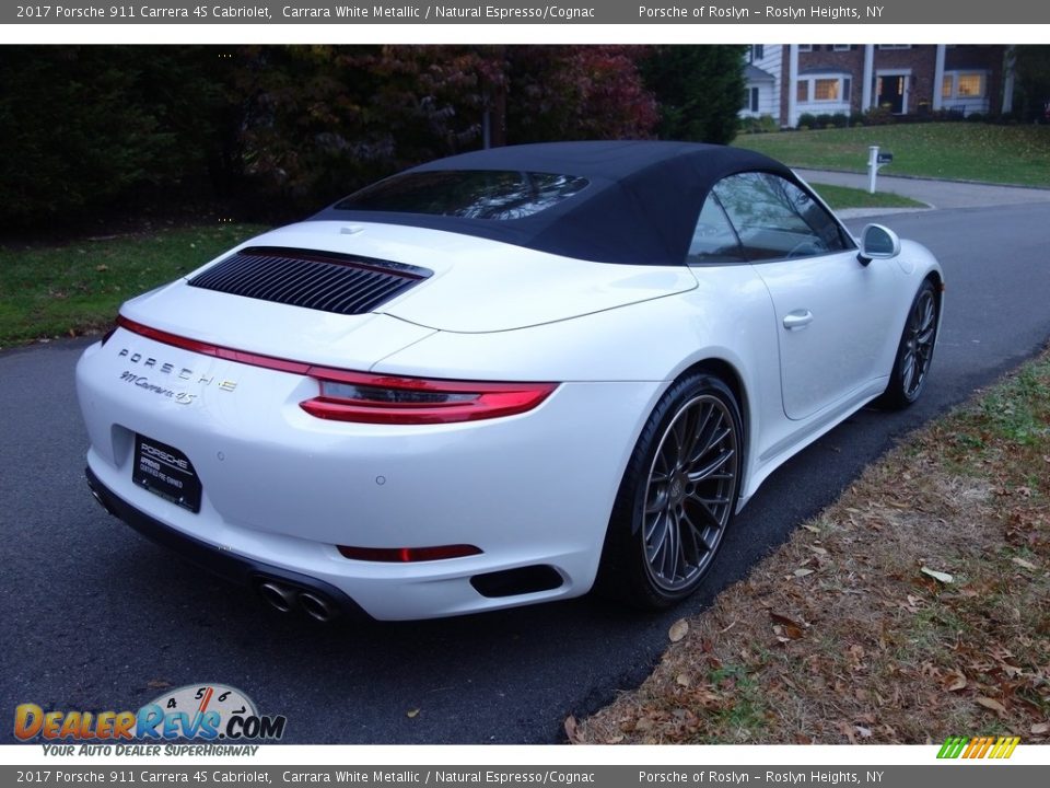 2017 Porsche 911 Carrera 4S Cabriolet Carrara White Metallic / Natural Espresso/Cognac Photo #6