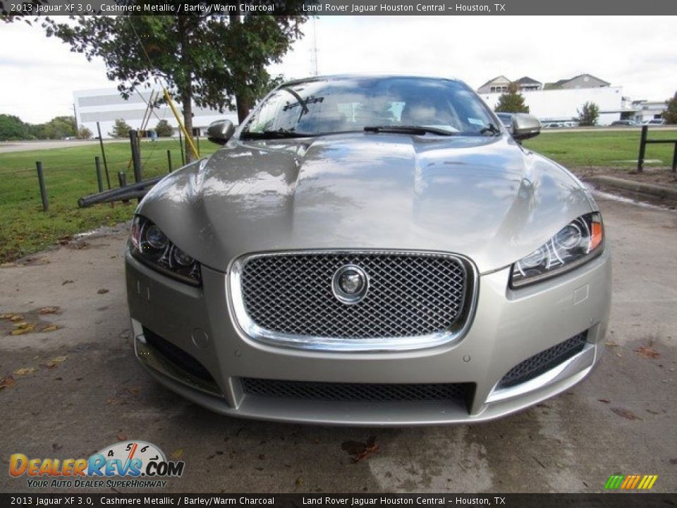 2013 Jaguar XF 3.0 Cashmere Metallic / Barley/Warm Charcoal Photo #10