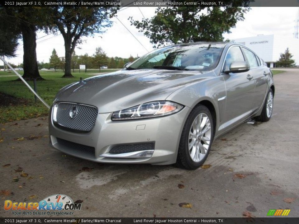 2013 Jaguar XF 3.0 Cashmere Metallic / Barley/Warm Charcoal Photo #11