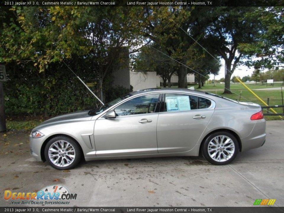 2013 Jaguar XF 3.0 Cashmere Metallic / Barley/Warm Charcoal Photo #12