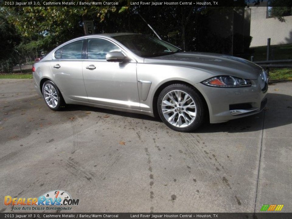 2013 Jaguar XF 3.0 Cashmere Metallic / Barley/Warm Charcoal Photo #13