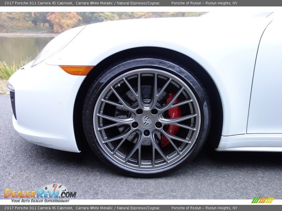 2017 Porsche 911 Carrera 4S Cabriolet Carrara White Metallic / Natural Espresso/Cognac Photo #9