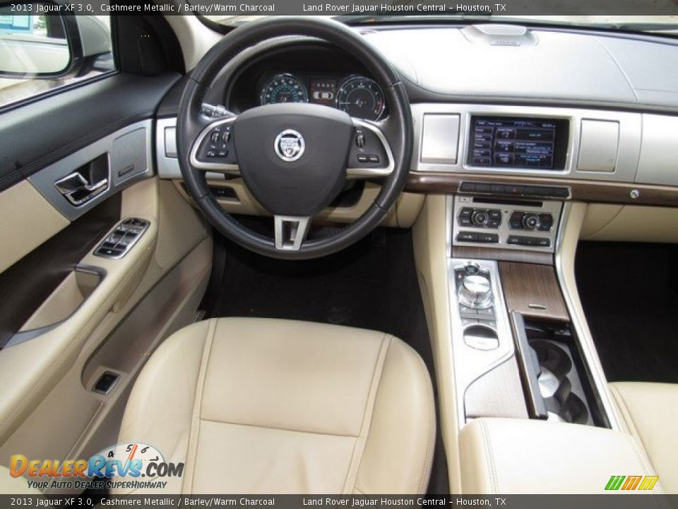 2013 Jaguar XF 3.0 Cashmere Metallic / Barley/Warm Charcoal Photo #14