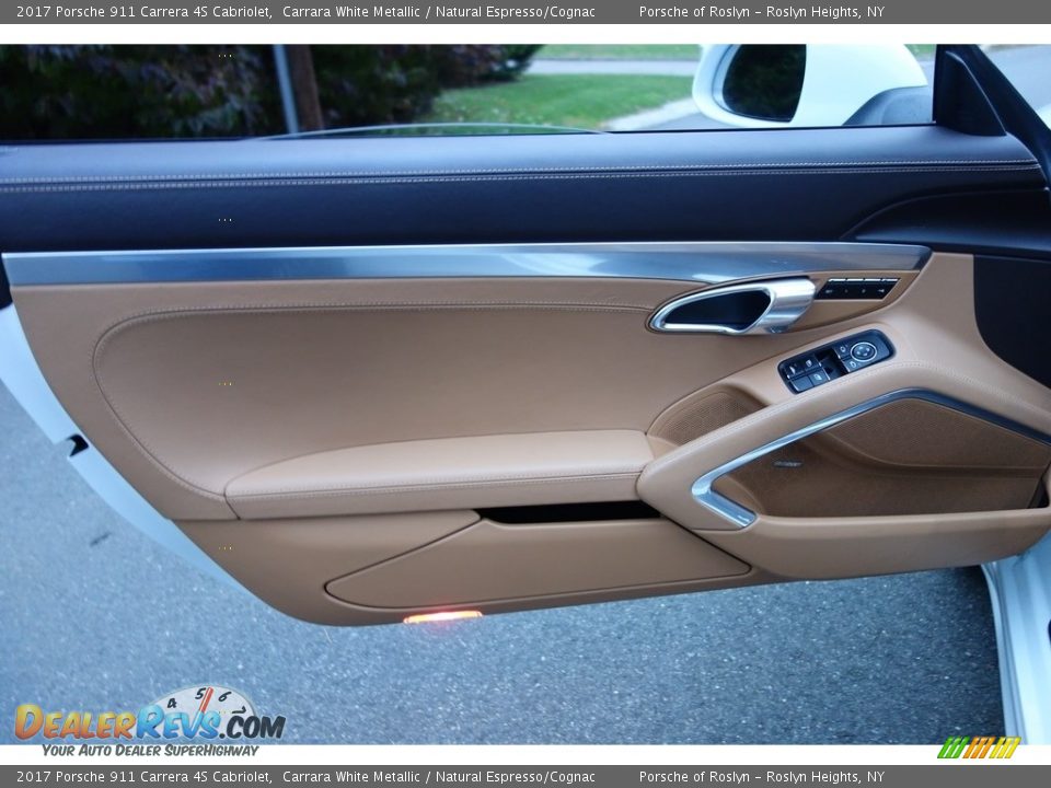 2017 Porsche 911 Carrera 4S Cabriolet Carrara White Metallic / Natural Espresso/Cognac Photo #11