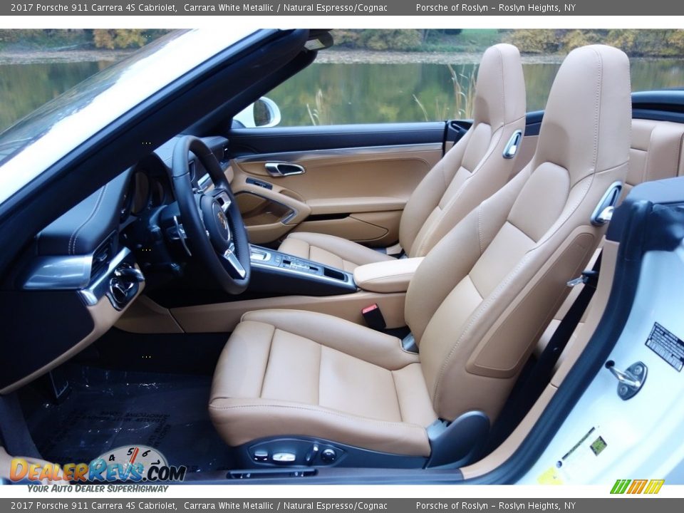 2017 Porsche 911 Carrera 4S Cabriolet Carrara White Metallic / Natural Espresso/Cognac Photo #12