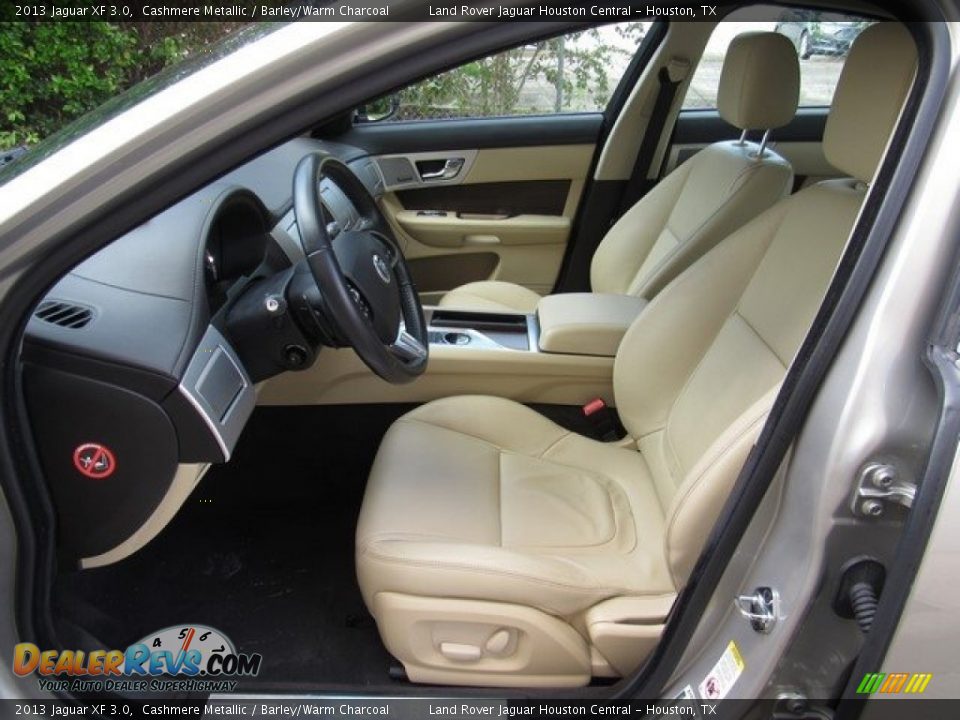 2013 Jaguar XF 3.0 Cashmere Metallic / Barley/Warm Charcoal Photo #18