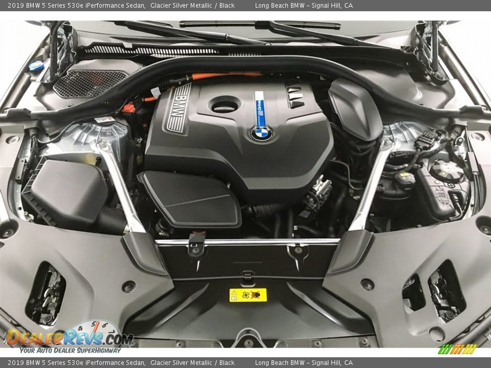 2019 BMW 5 Series 530e iPerformance Sedan Glacier Silver Metallic / Black Photo #8