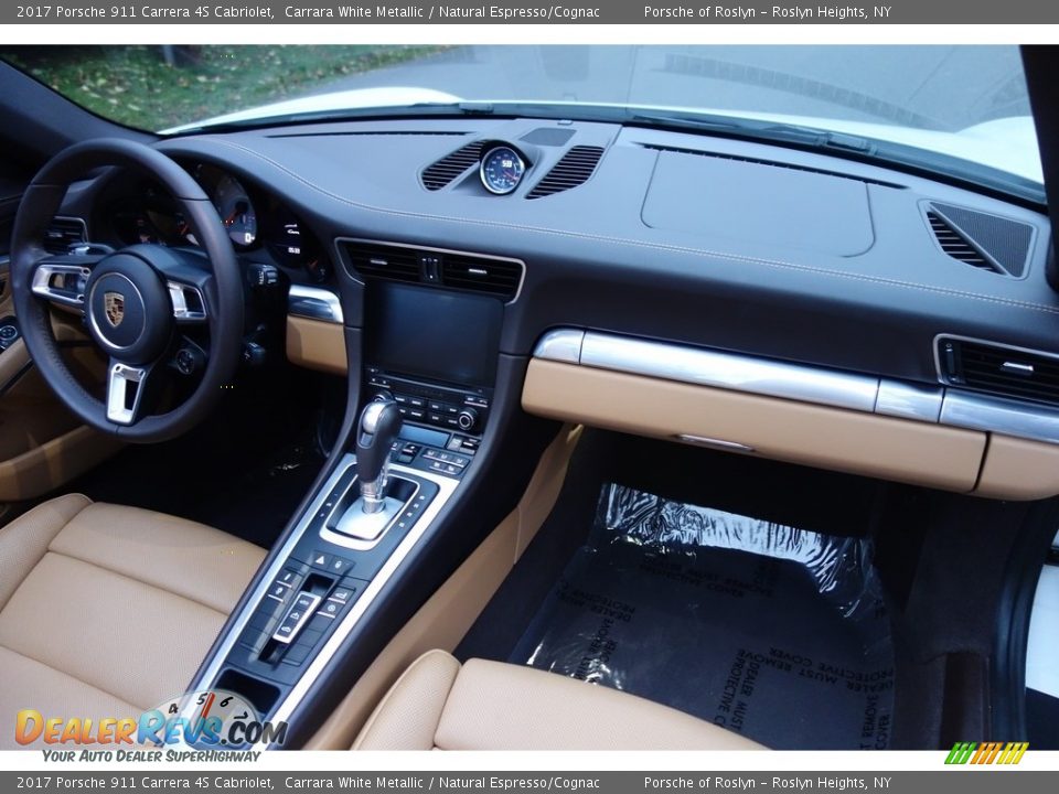 2017 Porsche 911 Carrera 4S Cabriolet Carrara White Metallic / Natural Espresso/Cognac Photo #14