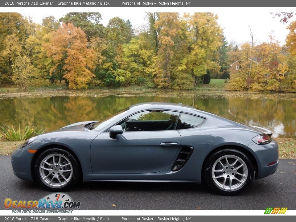 Graphite Blue Metallic 2018 Porsche 718 Cayman  Photo #3