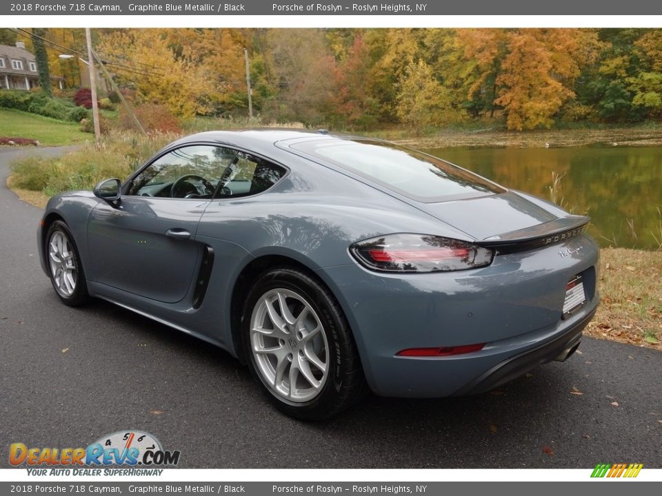 2018 Porsche 718 Cayman Graphite Blue Metallic / Black Photo #4