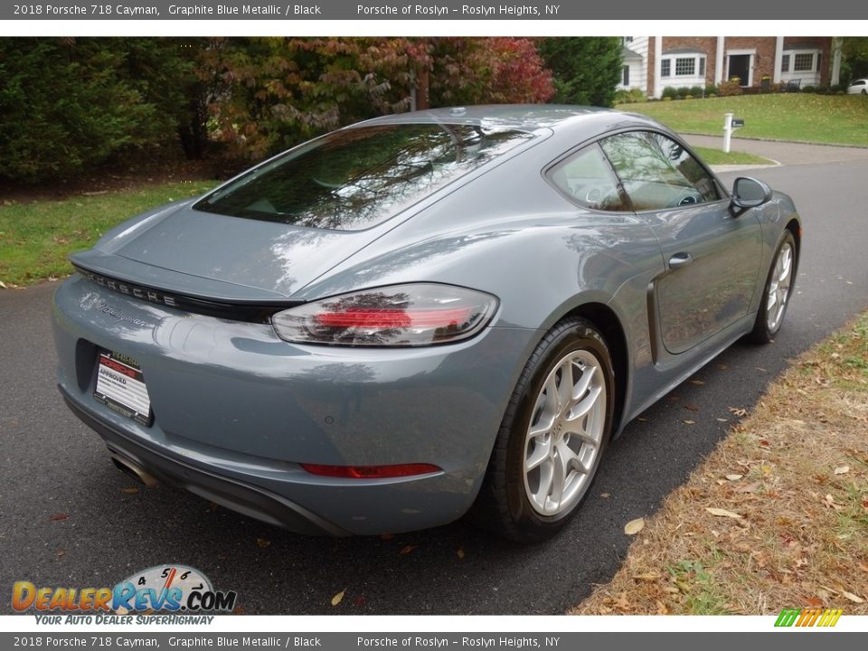 2018 Porsche 718 Cayman Graphite Blue Metallic / Black Photo #6