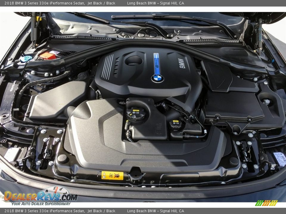 2018 BMW 3 Series 330e iPerformance Sedan Jet Black / Black Photo #8