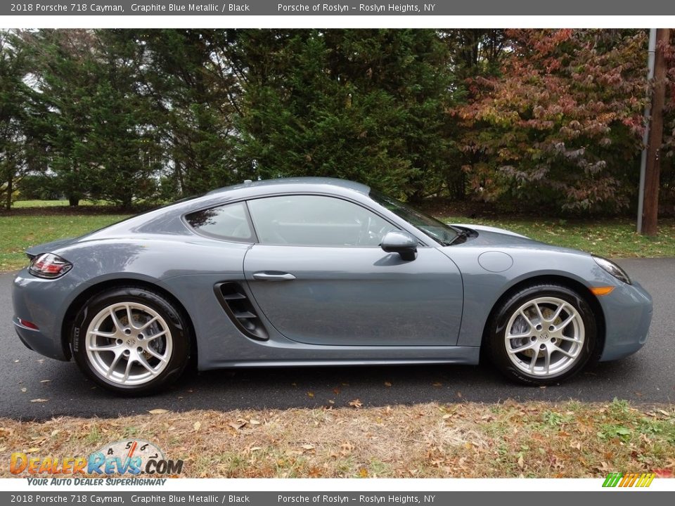 Graphite Blue Metallic 2018 Porsche 718 Cayman  Photo #7