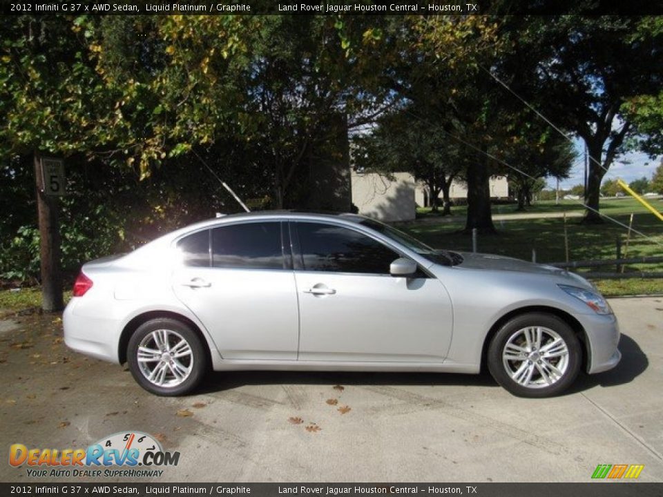 2012 Infiniti G 37 x AWD Sedan Liquid Platinum / Graphite Photo #7