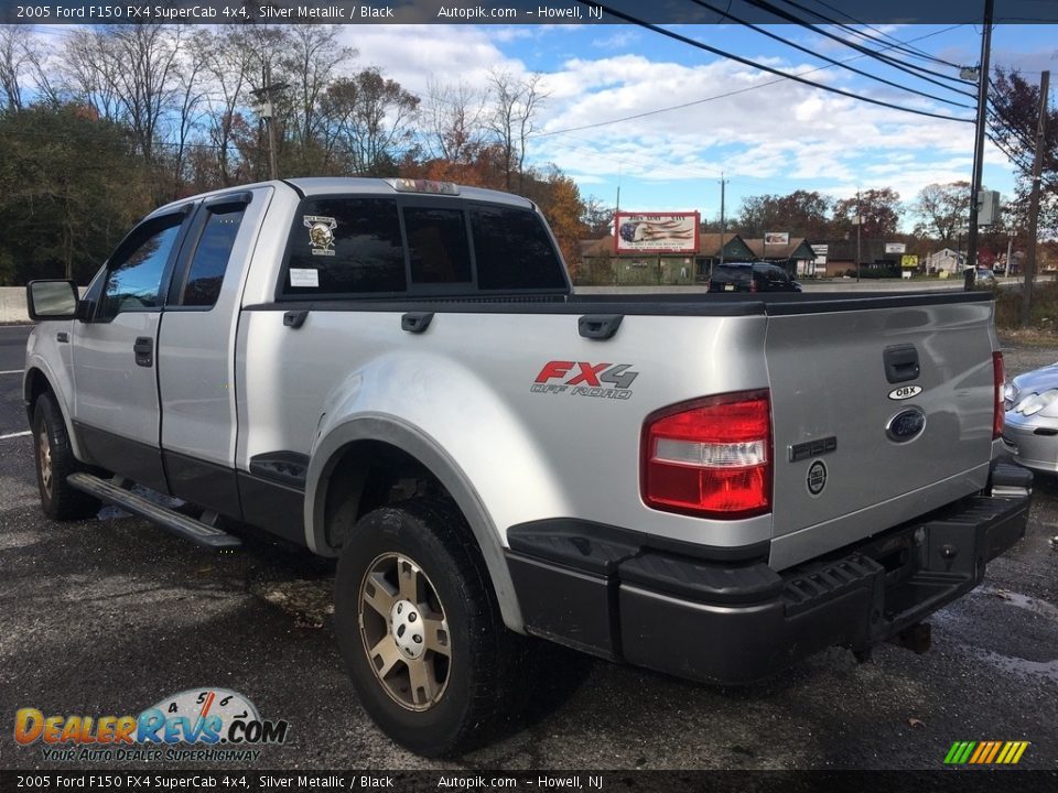 2005 Ford F150 FX4 SuperCab 4x4 Silver Metallic / Black Photo #3