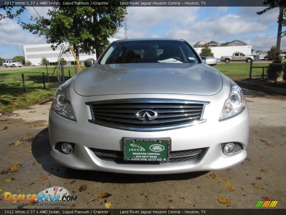 2012 Infiniti G 37 x AWD Sedan Liquid Platinum / Graphite Photo #10