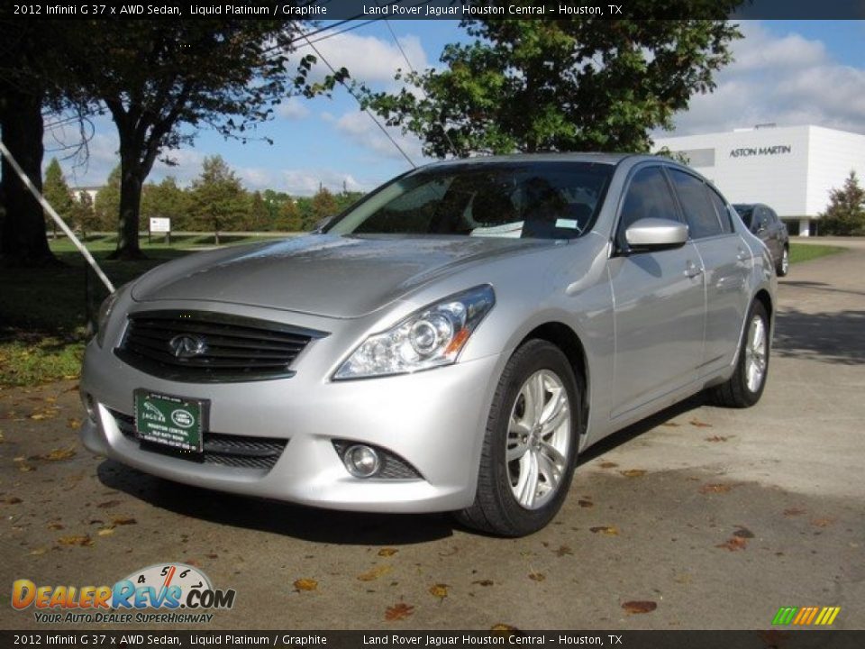 2012 Infiniti G 37 x AWD Sedan Liquid Platinum / Graphite Photo #11