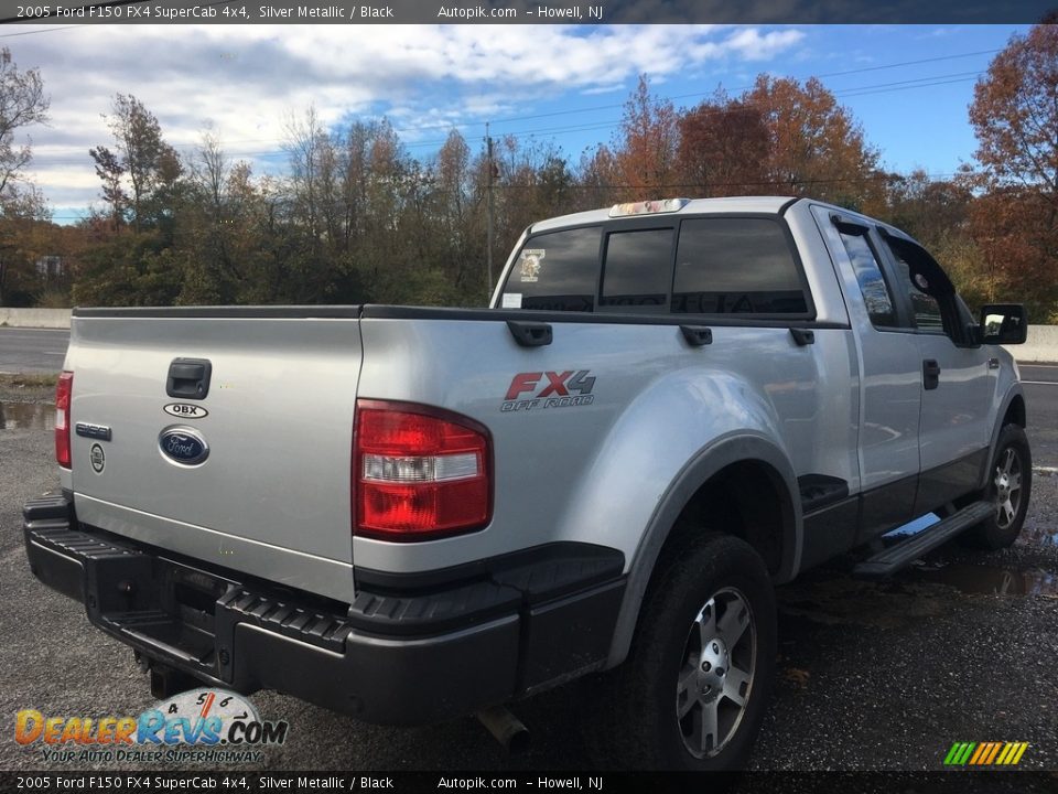 2005 Ford F150 FX4 SuperCab 4x4 Silver Metallic / Black Photo #5