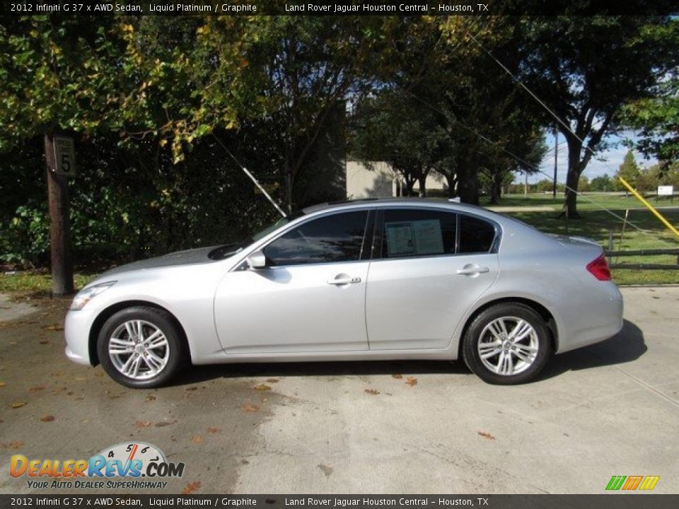 2012 Infiniti G 37 x AWD Sedan Liquid Platinum / Graphite Photo #12