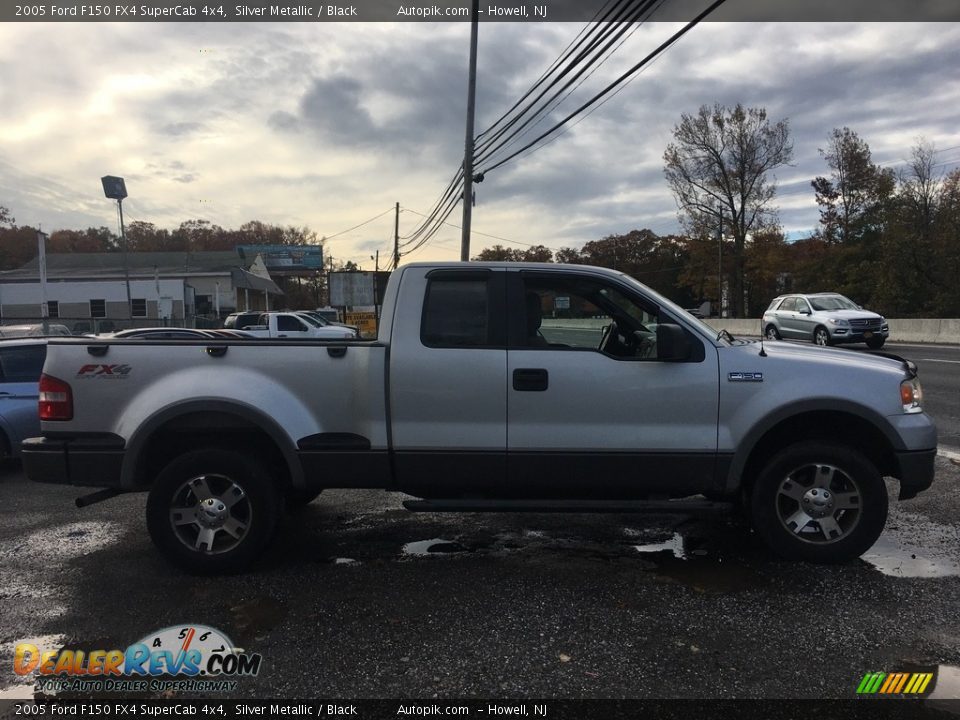 2005 Ford F150 FX4 SuperCab 4x4 Silver Metallic / Black Photo #6